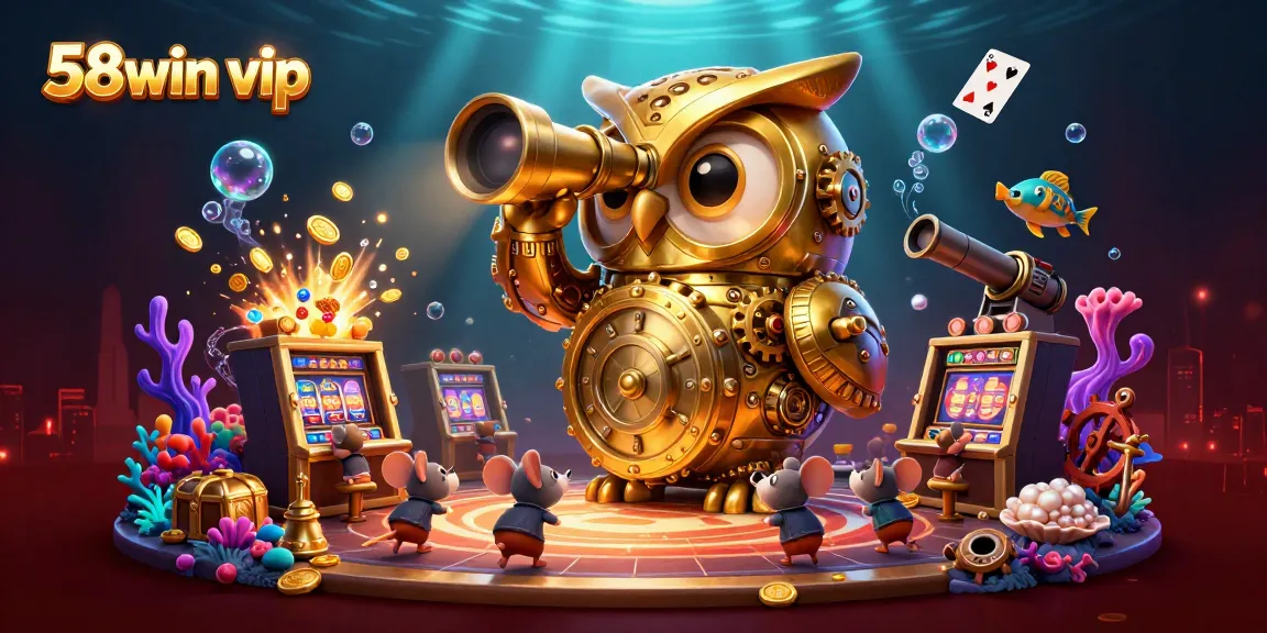 Join the thrilling action at 58win vip, where luck meets strategy in a captivating casino scene.