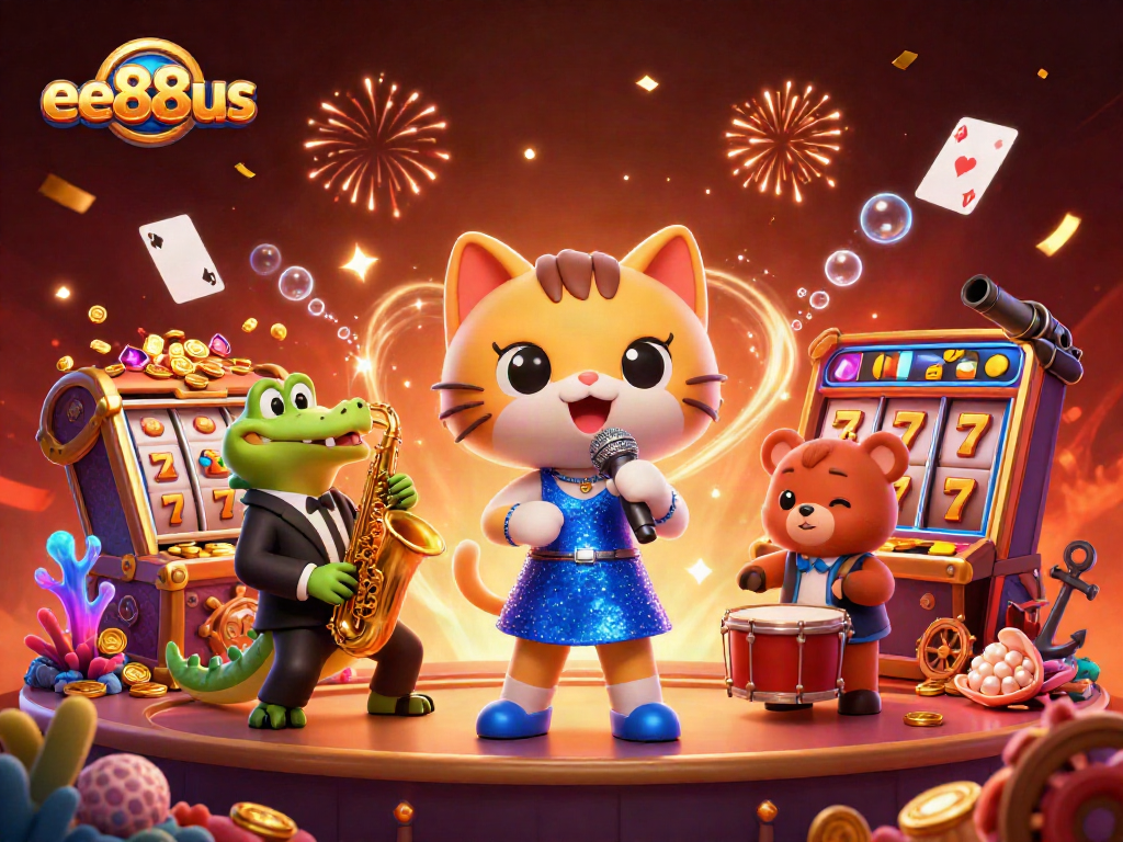 Experience the excitement of ee88us with lively casino characters and vibrant slots elements.