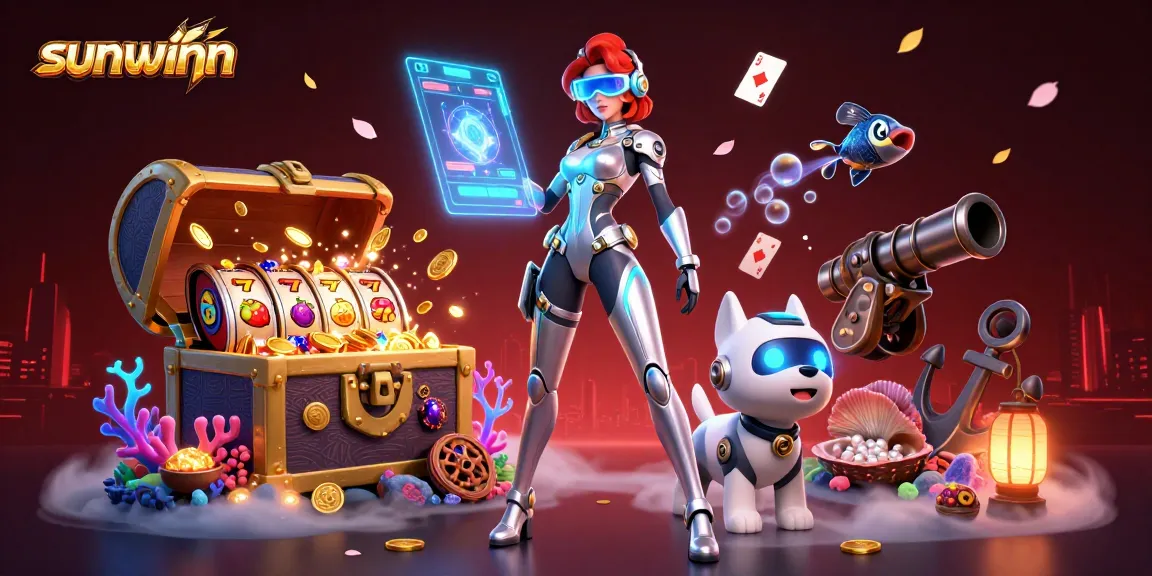 sunwinn offers an electrifying gaming experience with thrilling slot elements and vivid holographic designs.