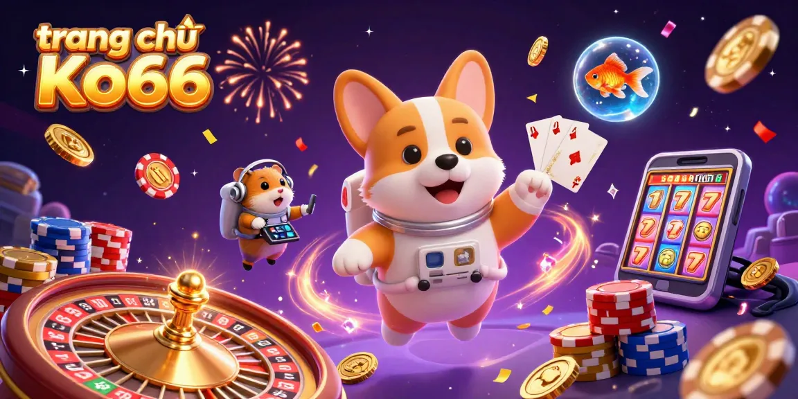 Spin the reels with thrilling action in trang chủ Ko66’s vibrant casino scene featuring unique characters.