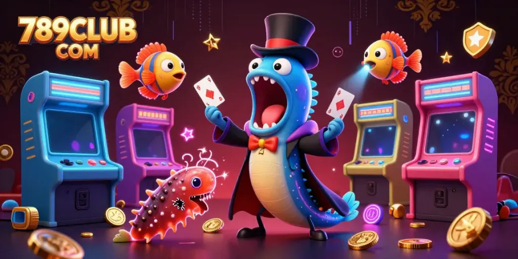 Experience the thrilling magic in 789CLUB COM's vibrant underwater casino scene!