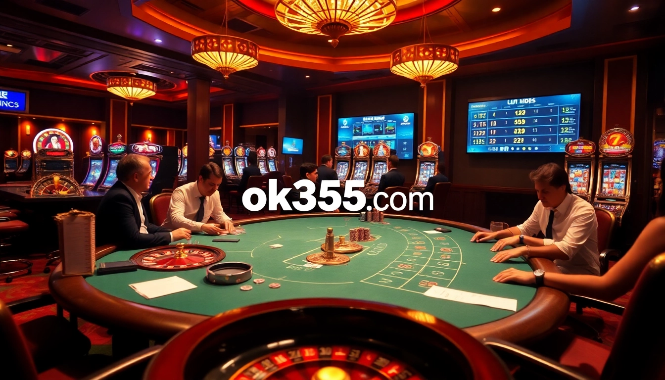 Experience the thrill of gaming at ok365 com with high-stakes poker and vibrant slot machines.