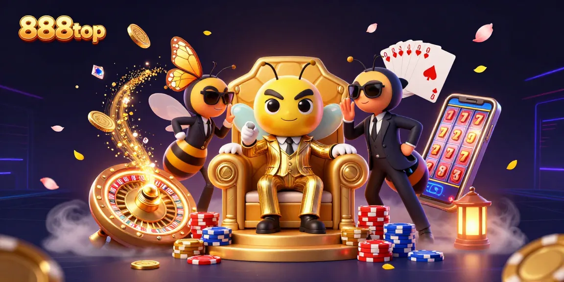 Engage with 888top's thrilling games featuring a cartoon mob boss and riches overflowing.