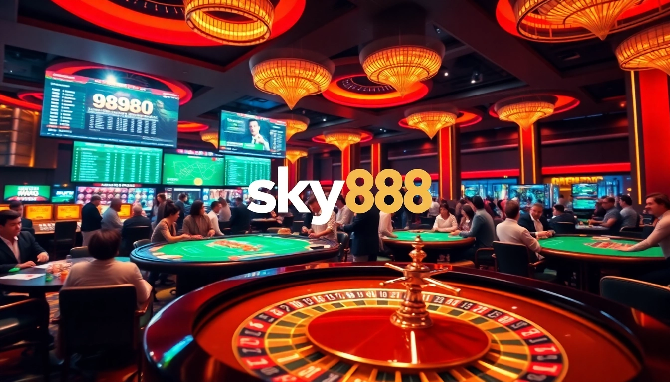 Experience thrilling gameplay at sky88 thể thao with casino tables and engaging betting interfaces.
