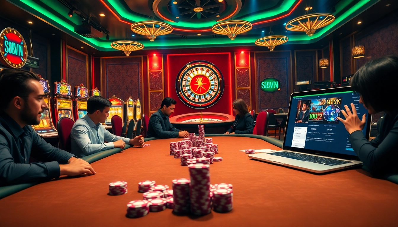 Experience high-stakes gambling excitement at s8vn.press with engaging poker and casino visuals.