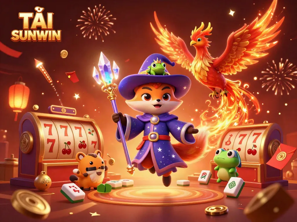 Experience the excitement and wonder of TẢI SUNWIN as you engage with mystical characters and dynamic casino elements.