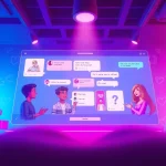 Engaging interface of crushonai showcasing interactive AI chat with animated characters.