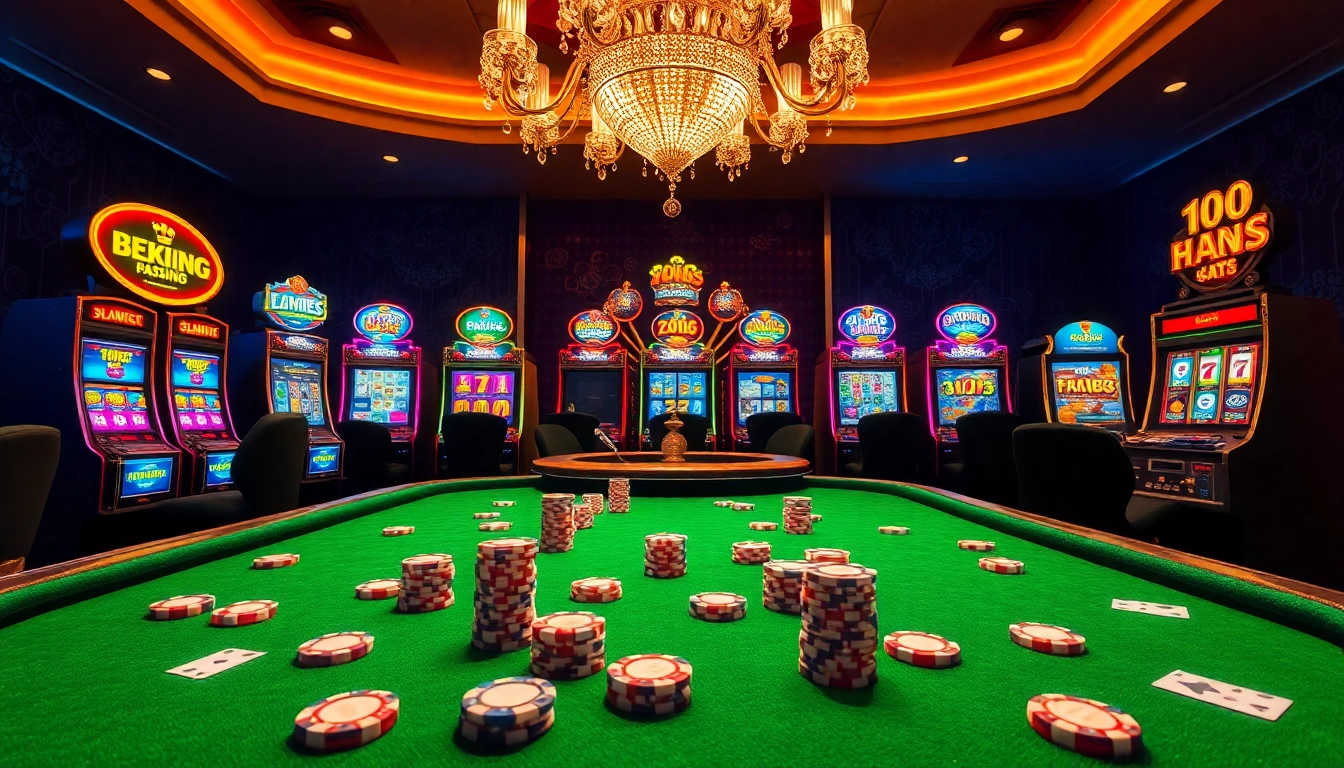 Excited players enjoy a thrilling gaming experience at 789club with vibrant slot machines and rich casino atmosphere.