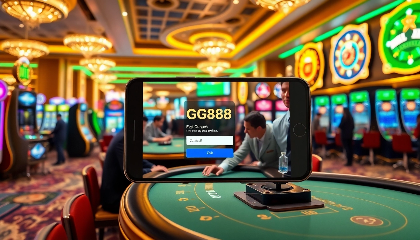 Experience the excitement of gg88 login mobile with dynamic casino gameplay and vibrant slot machines.