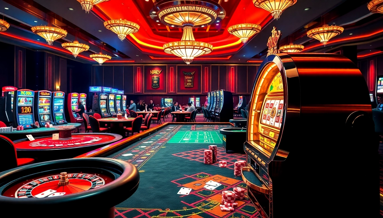 Players enjoying various games at https://789win223.com/ casino, showcasing thrilling action and luxury atmosphere.