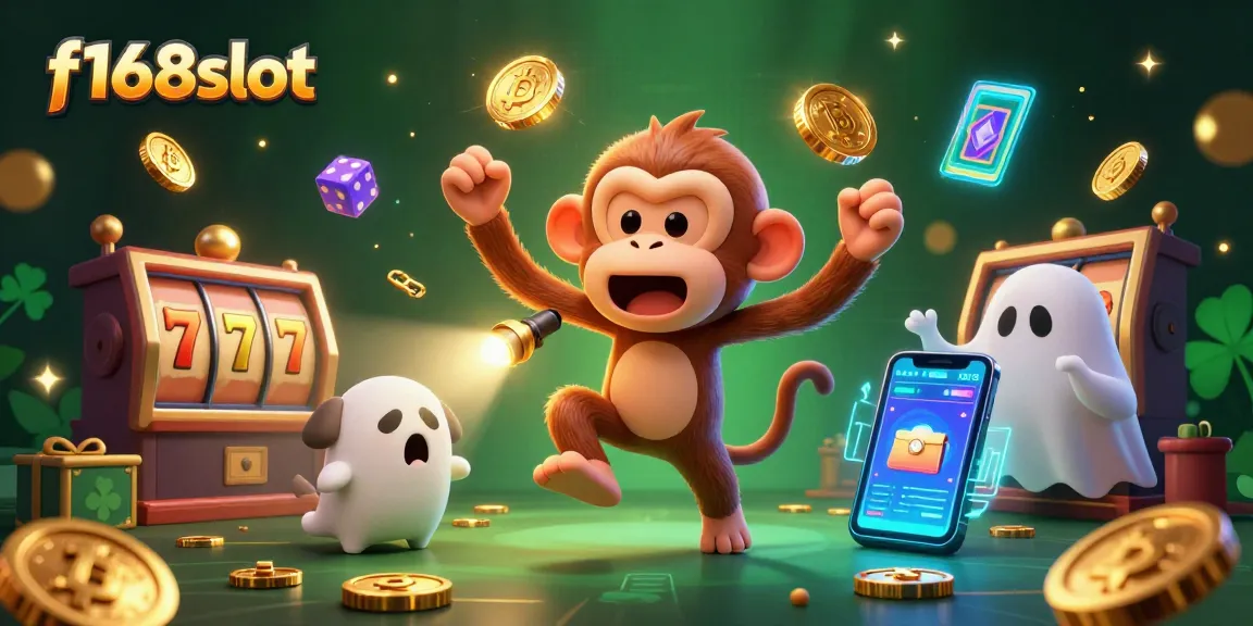 Engage with the exciting world of f168slot featuring playful characters and dynamic casino elements.